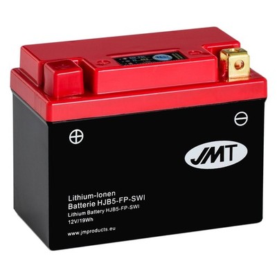 Lithium-Batterie Motorrad  HJB5-FP LFP 12V 400g BMS 96A geladen startklar - Neu