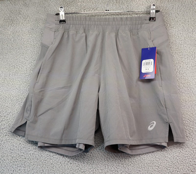 Mens Asics 7  Inseam Shorts NWT - FIETRO Gray - Gray - New