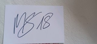 MAMADOU SANGARE BRENTFORD HAND SIGNED WHITE CARD