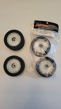 NOS SILVER Custom Works Dirt Oval Front Rear Foam Tires Wheels 6270 BSR Racing