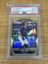 2023 Bowman Chrome Prospects Juan Brito Gold Refractor /50 PSA 10