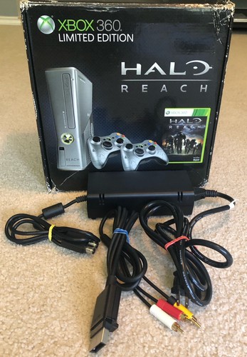 Consola Xbox 360 Halo Reach Edición Limitada con Mandos, Caja y Cables - Imagen 11 de 17