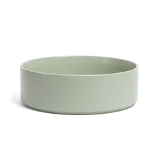 Stackable 10 In. 102.4 Fl. Oz. Semi-Matte Sage Green Hand-Finished Stoneware Ser