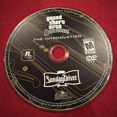 Grand Theft Auto San Andreas the Introduction DVD Rockstar Game DISK ONLY