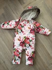 Ted Baker Girls Floral snow Suit pink Age 18-24 Months