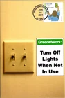Dr Jim Stamps Go Green Turn Off Lights First Day Issue Photo Paper Card