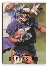 1998 Collector's Edge First Place Pat Johnson #61 Rookie Baltimore Ravens