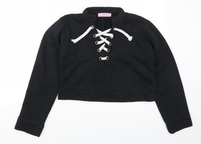 Beauty Angel Damen Pullover Sweatshirt schwarz Größe M