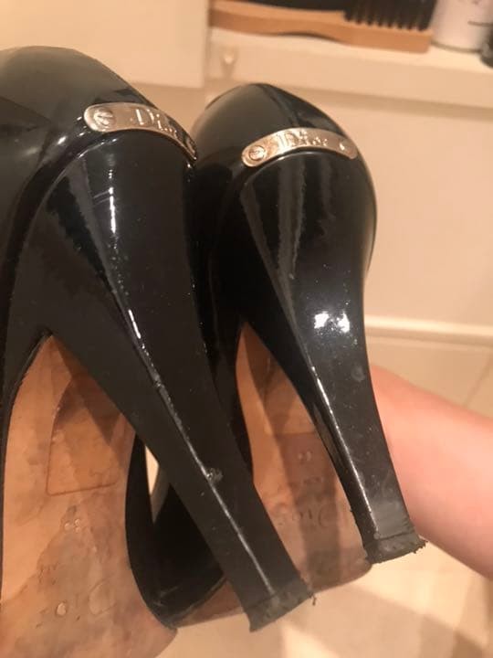 Christian Dior Pumps Heel Leather Black EU35/US5 116635c thumbnail 18