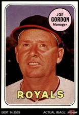 1969 Topps #484 Joe Gordon Royals MANAGER HOF 7.5 - NM+