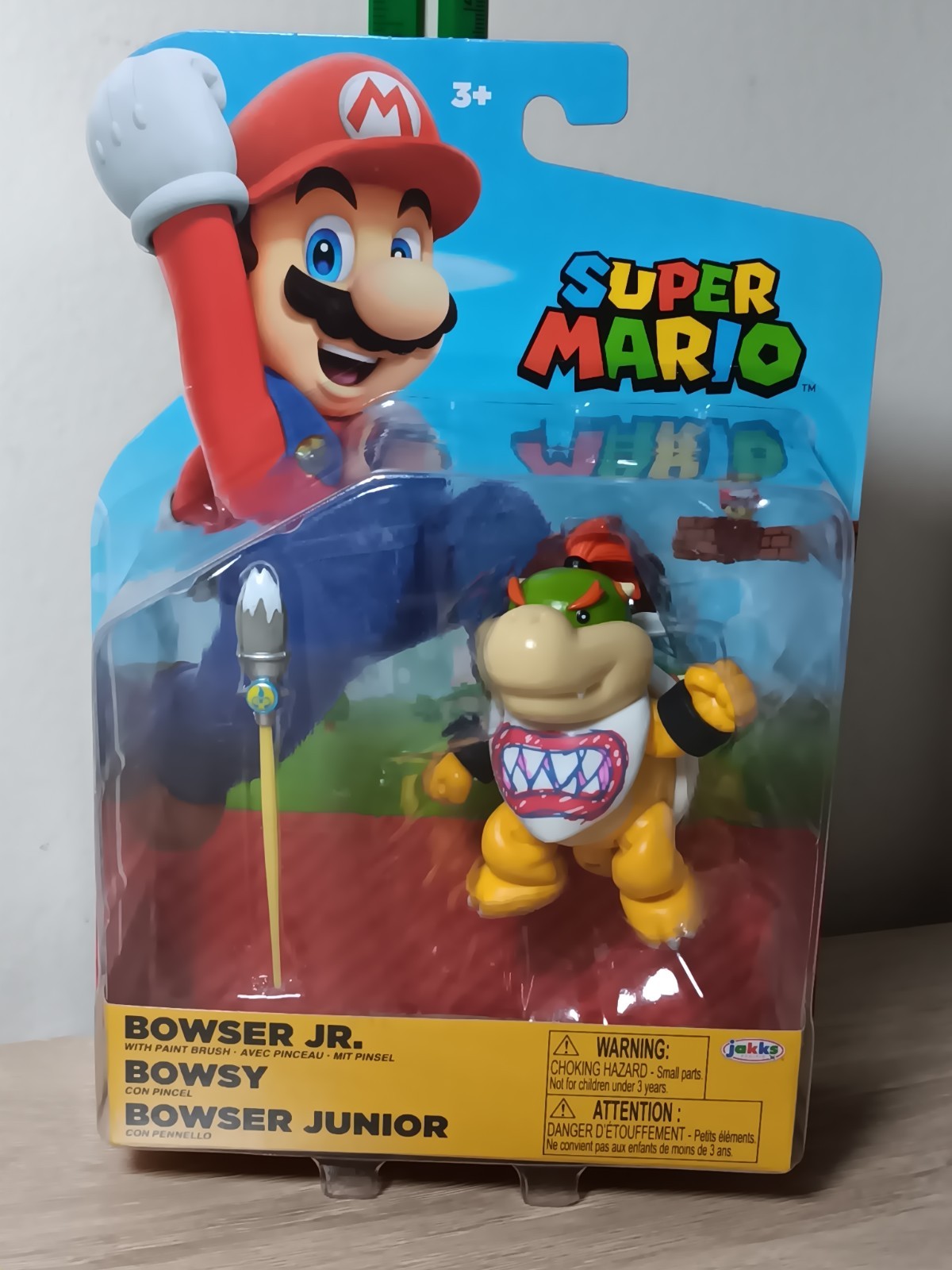 *FREE SHIP* 4" BOWSER JR + PAINTBRUSH Super Mario World of N