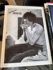 Sid Vicious Drugs Kill Photograph UK Import  Sex Pistols Rock Poster 24" x 36"