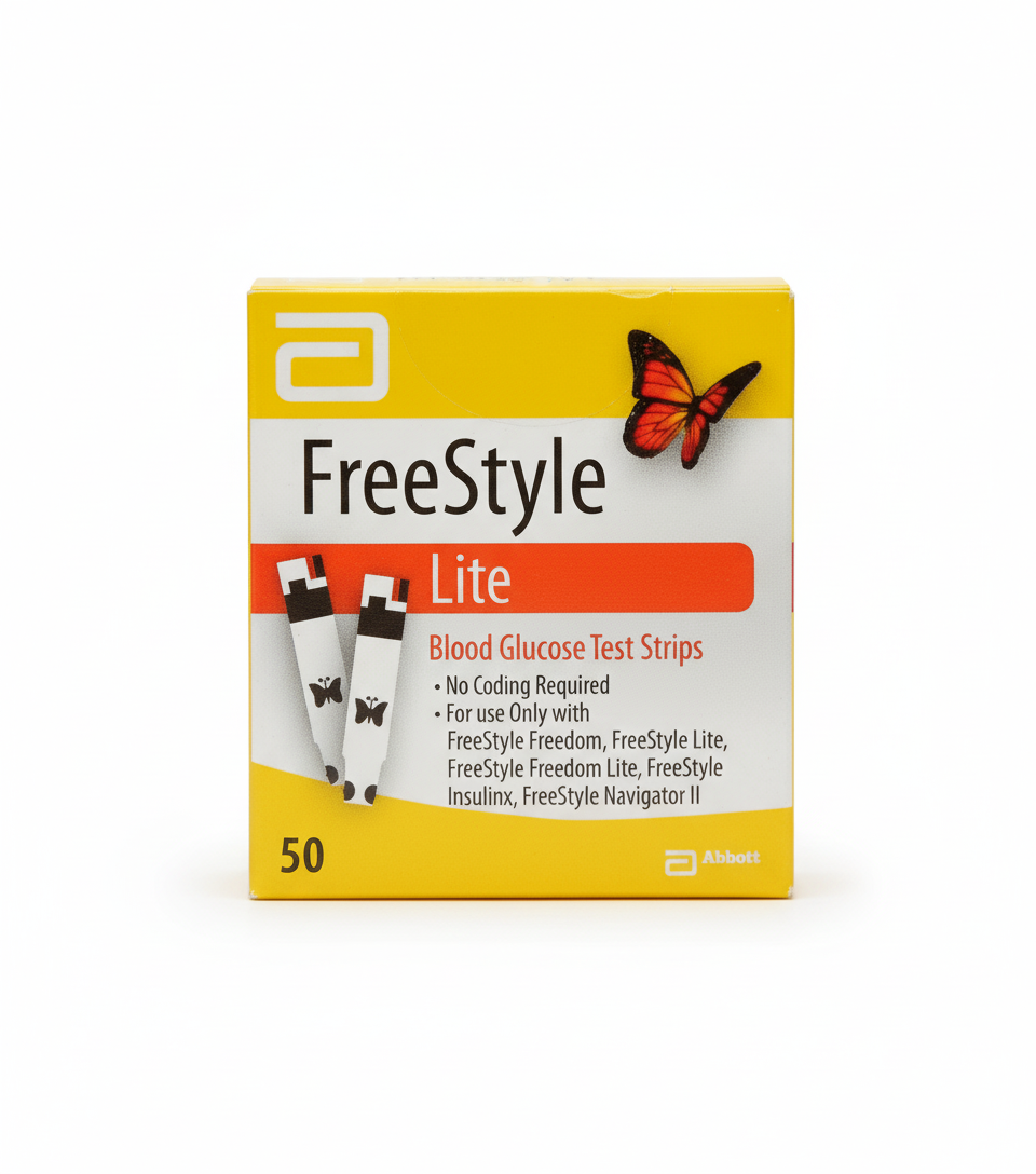 FreeStyle Lite Blood Glucose Test Strips Abbott - 1 x 50