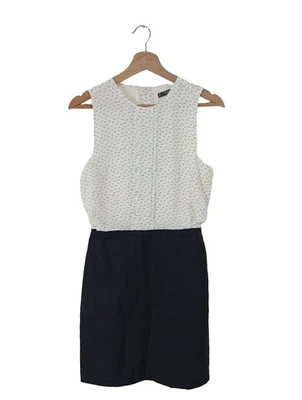 MANGO BASICS Vestido ceñido de tubo Mujeres Vestido Talla EU 34 blanco-negro - Imagen 1 de 4