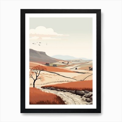 The Yorkshire Dales England 1 Hikin Framed Wall Art Poster Canvas Print Picture
