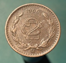 VF -   Mexico - 5 Centavos - 1911 -  Attractive Copper Coin!