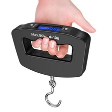 50kg/10g Portable LCD Digital Fish Hanging Luggage Weight Electronic Hook Scale