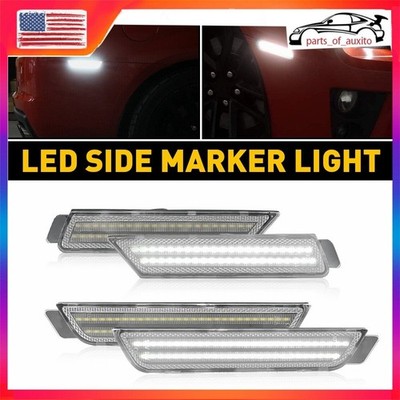 2/4/6 For Chevy 10~15 Camaro Front Rear Side LED Marker Light Bumper Lamp Clear