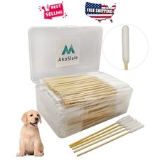 Pet Ear Swabs 6 Inch Bamboo Cotton 200 Pack Large Lint Free Tips for Dogs  Cats