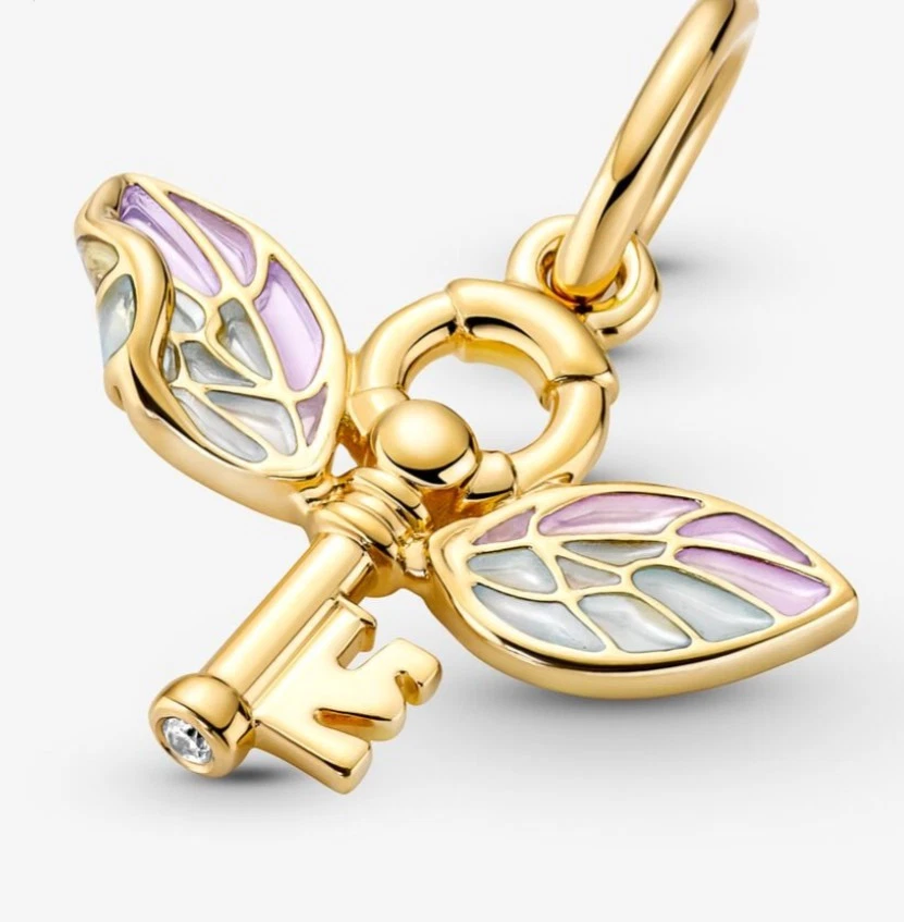 Pandora x Harry Potter Charm Anhänger / Geflügelter Schlüssel / Vergoldet - Bild 4 von 4
