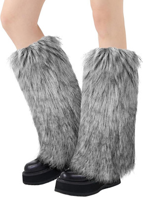 Faux Fur Fuzzy Leg Warmers Furry Boot Covers for Women, Women'S Fur Leg Warmers