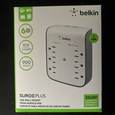 Belkin SurgePlus 10W 6-Outlet USB Surge Protector