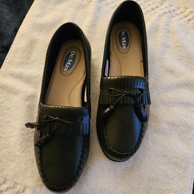 DR. MAX. BLACK TASSELED DRESS LOAFER,  WOMEN'S SZ 9M, EXCELLENT CONDITION