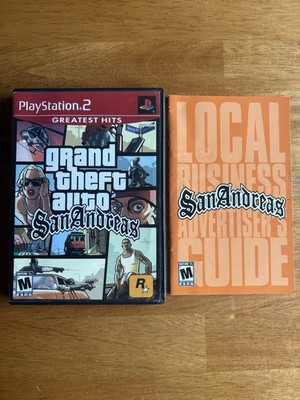 Grand Theft Auto San Andreas PS2  Replacement Case & Manual ONLY (NO GAME ) GTA