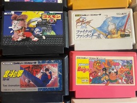 Famicom NES Lot of 32 Games Joy Mech Fight Goonies Devil World Ghostbusters