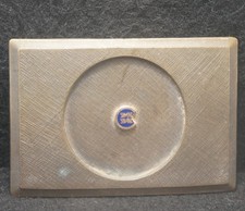 XD17120 AWESOME VINTAGE 1970s UNISEX FASHION BRASS PLATED RECTANGLE BELT BUCKLE