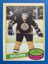 1980-81 OPC O-Pee-Chee #140 Ray Bourque Boston Bruins RC - Nice Rookie Card!. rookie card picture