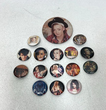Lot of 1980s Pop Rock Band Pins Vintage  1.25" Buttons