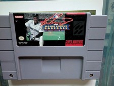 Ken Griffey Jr Presents Major League Baseball SNES Tested Working Clean Label