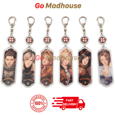 Resident Evil 30th Anniversary Acryl Schlüsselanhänger Keyring Custom Made UK!