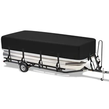 NEVERLAND Heavy Duty 17' 18' 19' 20FT Trailerable Pontoon Boat Cover Waterproof