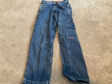 Vintage JNCO Jeans Carpenter Wide Leg Denim Blue Pants Made Mexico Men s 30X30
