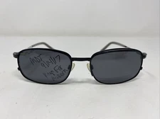 Easy Twist MCT131 90 54-19-140 Black Half Rim Eyeglasses Frame w/ Clip-On GM22