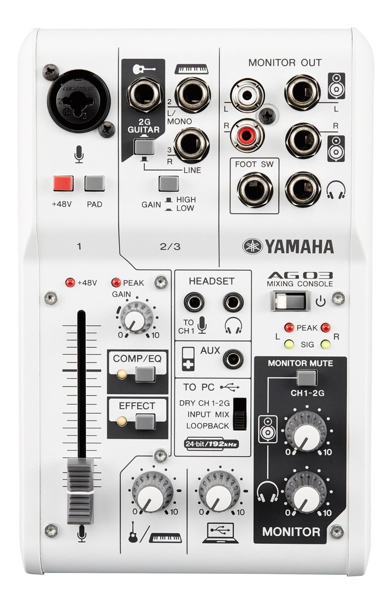 DJ機材 YAMAHA AG03mixing console Yamaha AG03 Mixing Console for sale online | eBay