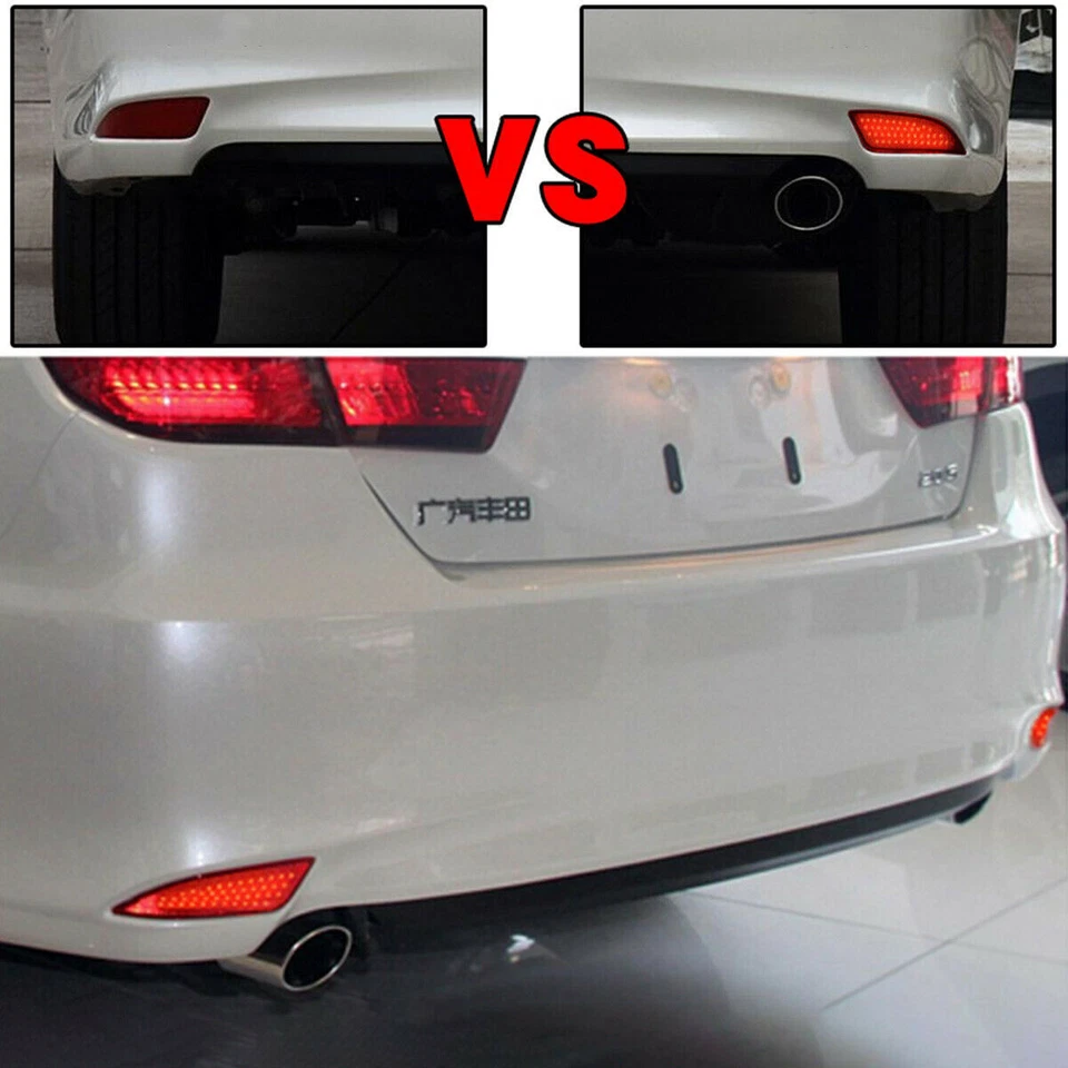 LED Rear Bumper Reflector Fog Brake Turn Indicator Lights For Toyota Camry 15-17 - Image 2 of 4