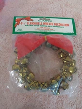 Criterion Bell & Specialty All Purpose 4.5" Brass Sleigh Bell Wreath Decoration