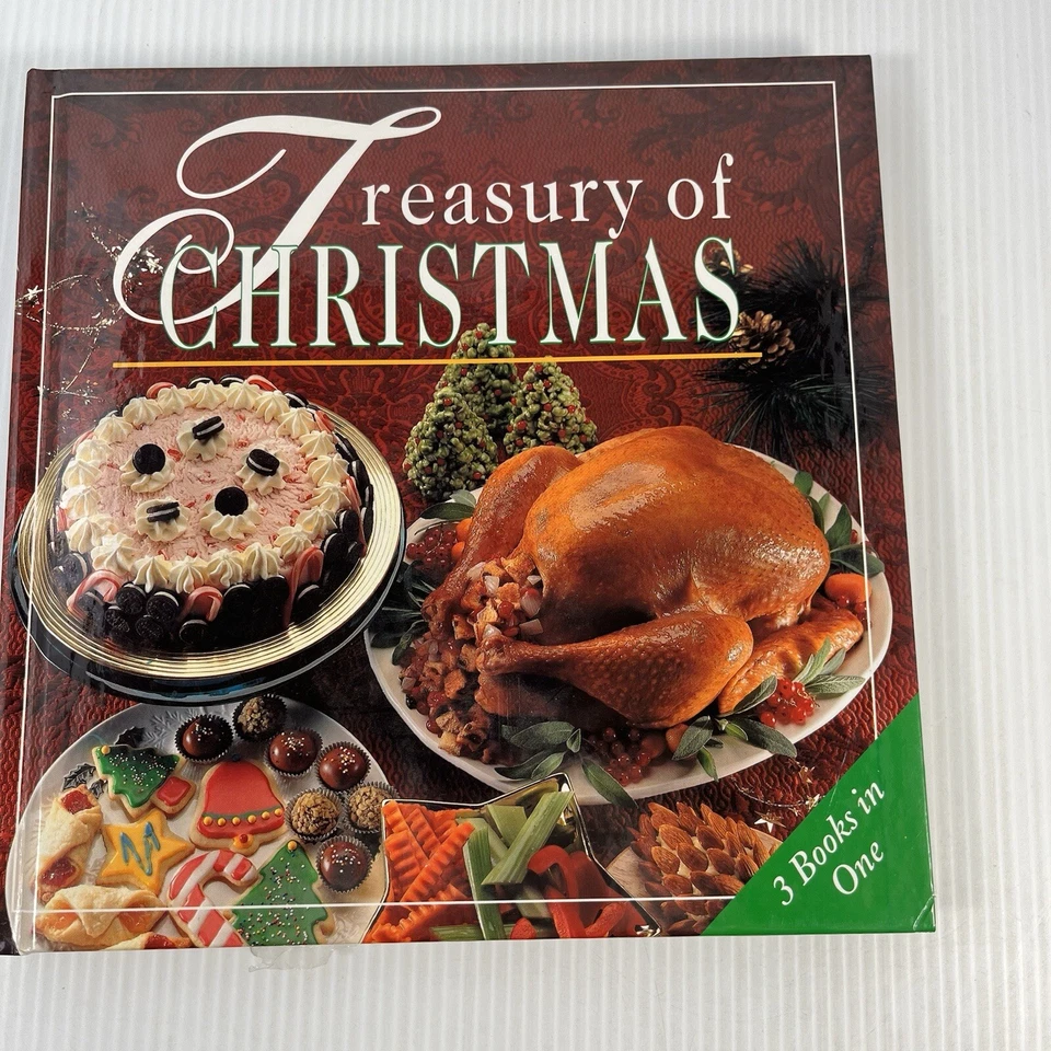 Treasury of Christmas Cookbook 3 Books in 1 Hardcover 1994 1st Edition — 第 2/4 张图片