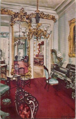 #ad #ad The Colorful Double Parlor Campbell House Vintage Postcard Spc12 $11.25