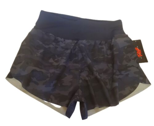THE GYM PEOPLE Women’s Quick Dry Running Shorts Mesh Liner High Waisted Tennis L