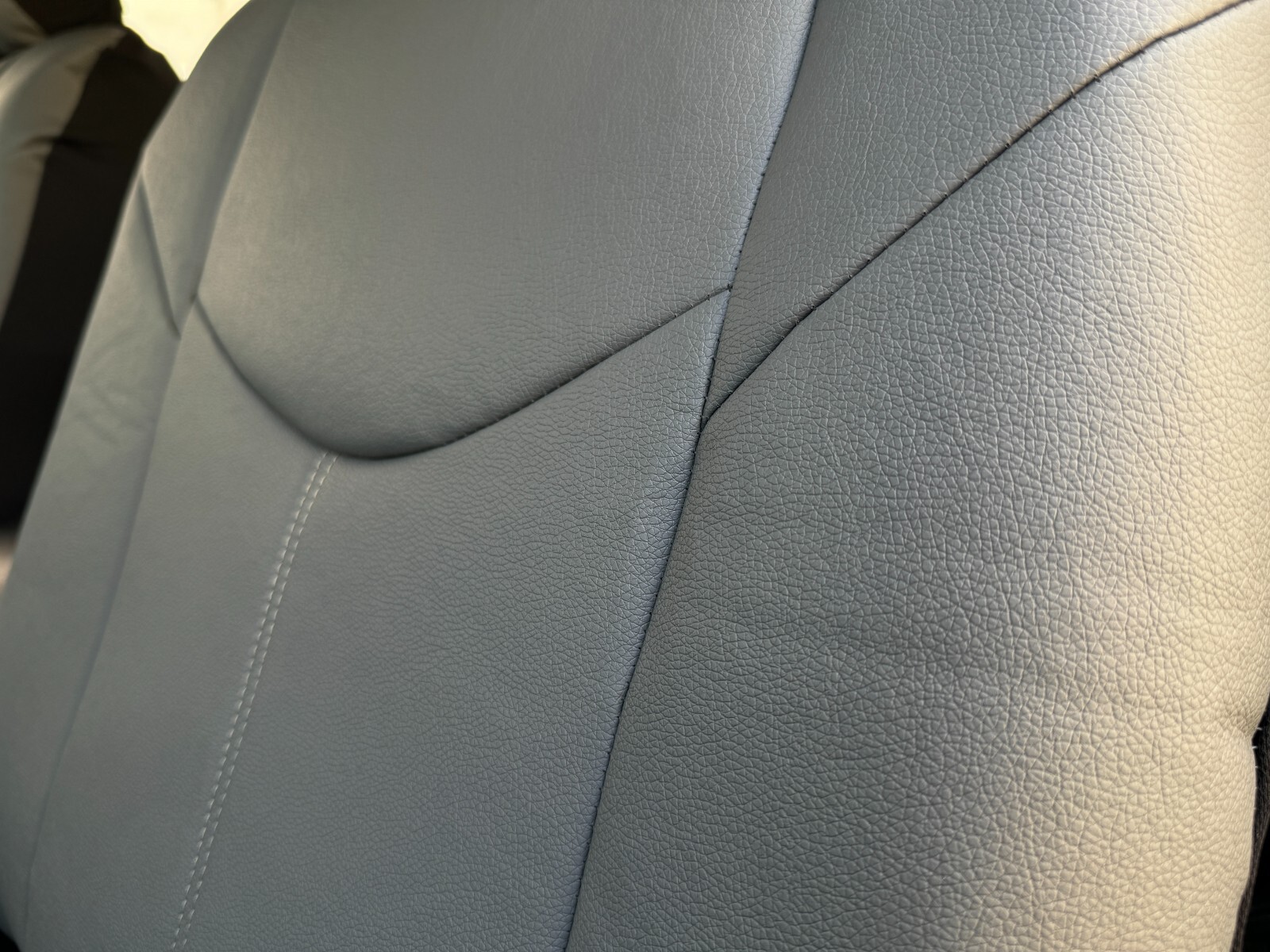 For Hyundai Palisade Car Front Seat Covers Gray Leatherette Waterproof