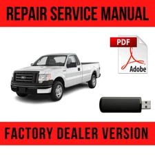 Ford F-150 2011-2014 Factory Repair Manual 3.5L 3.7L 5.0L 6.2L USB