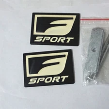 Black Matte F-SPORT Metal Grille Emblem + Sticker Badge Decal FSPORT 3D Tailgate