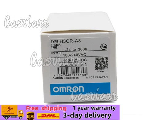 NEW IN BOX OMRON Timer H3CR-A8 H3CRA8 100-240VAC / 100-125VDC  US Free TAX