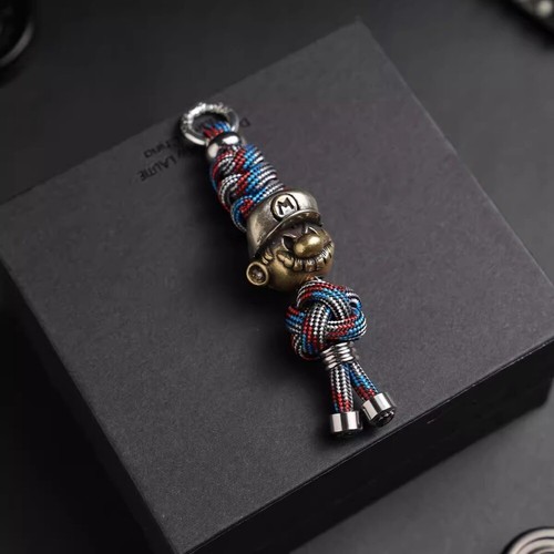 Handmade Outdoor Paracord Knife Lanyard With Stainless Steel Beads/brass Bead - Picture 4 of 6