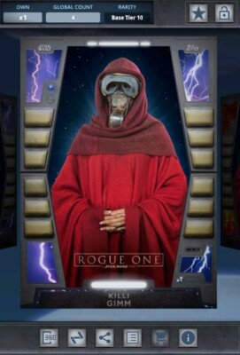 Star Wars Card Trader - 2020 Base Tier 10 54321 - Killi Gimm 4cc