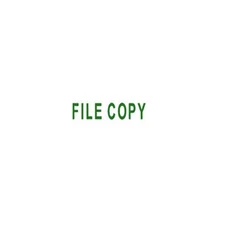 FILE COPY Self-Inking Stamp -Green  - Trodat 4911 - 9/16" x 1-1/2"